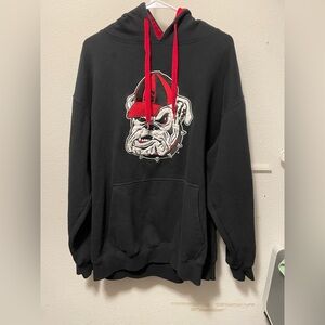 E5 Georgia Bulldogs black Hoodie embroidered logo 2XL